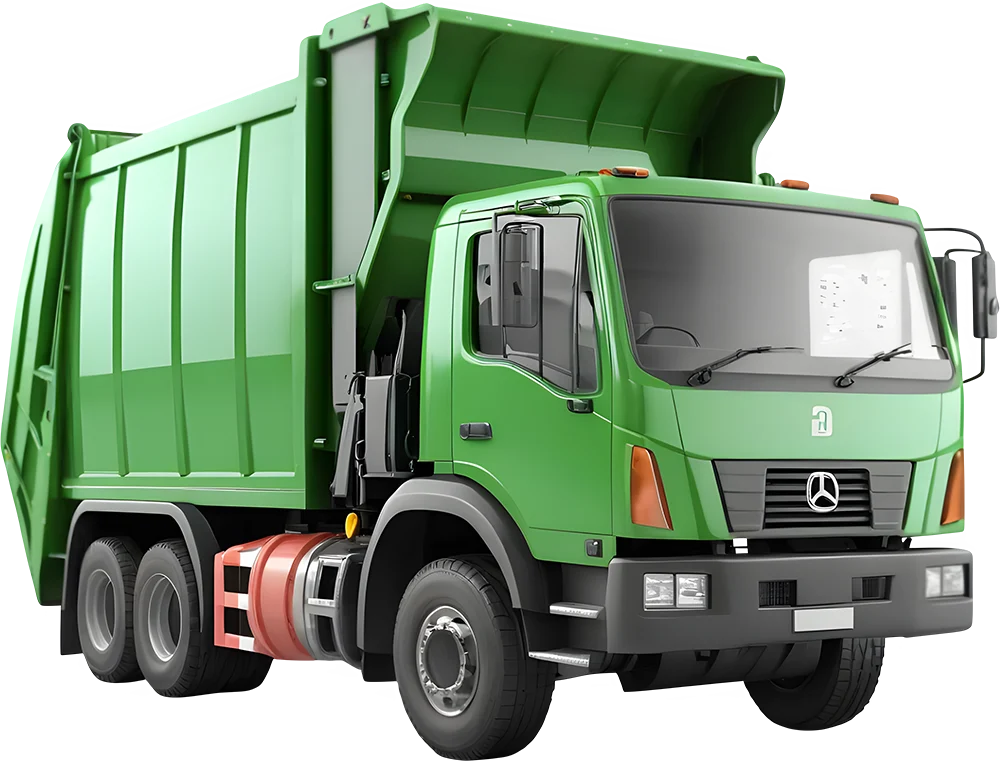 Green Waste Management Truck